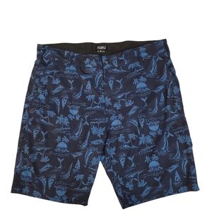 Trunks Mens Multifunctional Swim‎ Board Shorts Marine Life Sailboat Size 36